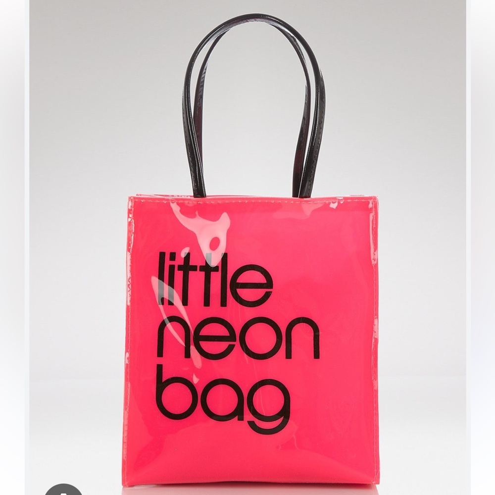 Bloomingdale's Pink Little Neon Bag Tote